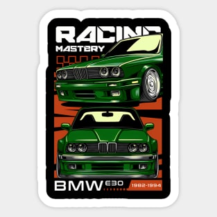 Bmw E30 Racing Mastery Sticker